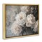 Stupell Industries White Florals Vintage Floater Framed Canvas Wall Art Design by Petal Prints Design